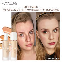 FOCALLURE Convermax มูลนิธิควบคุมเต็มรูปแบบน้ำมันควบคุมใบหน้าแต่งหน้าเคลือบฐานของเหลวมูลนิธิ