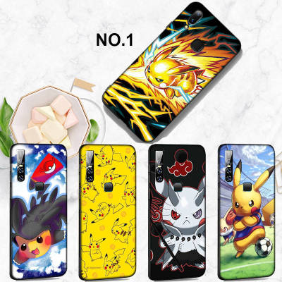 Casing หรับ OPPO A91 F15 A81 A92 A72 A52 A93 A94 Reno 2 2Z 2F 3 4 5 5K 6 4Z 6Z Lite Pro Plus A92S EL93 Pikachu Pokemon Cute Cartoon Pattern Phone เคสโทรศัพท์