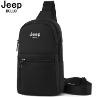 JEEP BULUO Waterproof Casual Chest Bag Male Crossbody Fashion Shoulder Trend Black Messenger Sling Travel Bag Hot Sale