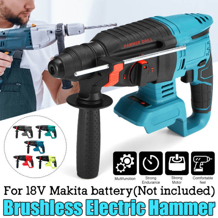 Rechargeable Electric Impact Drill Rotary Hammer Brushles Cordless Hammer Electric Drill for 18V