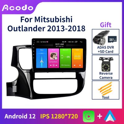 Acodo 9 Android12 Car Radio Multimedia Video Player For Mitsubishi Outlander 2013-2018 GPS Navigation Player Carplay Auto IPS Screen Autoradio Wifi Video Out SWC BT FM Stereo