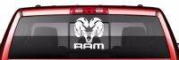 【 At】สำหรับโลโก้ DODGE RAM-สติ๊กเกอร์ไวนิลติดรถยนต์-สติกเกอร์ตกแต่งตัวถังรถหน้าต่างด้านหลัง-Dodge Ram Quot; L X. Quot; H