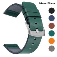 rfgykdtg Genuine Leather Watch Strap for Huawei Watch GT2 42mm 46mm Watch GT3 42mm 46mm Watch Band Quick Release Sport Bracelet 20mm 22mm