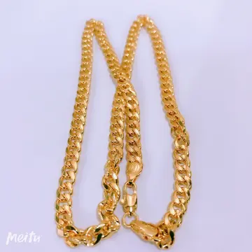23K 980 Pure Gold Bamboo Balls Link Chain Necklace 18 1/2'' - Etsy Hong Kong