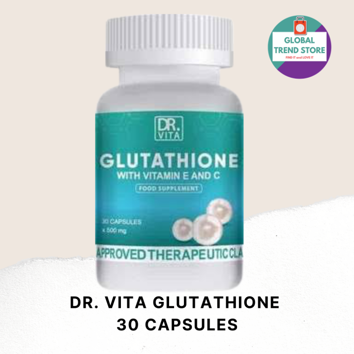 DR VITA GLUTATHIONE with vitamin E and C | Skin whitening Antioxidant ...