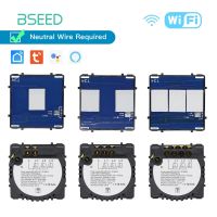 BSEED 1/2/3Gang Wifi Switches Spare Parts 1/2/3Way Touch Sensor Switch Without Glass Tuya Google Smart Life Alexa App Control