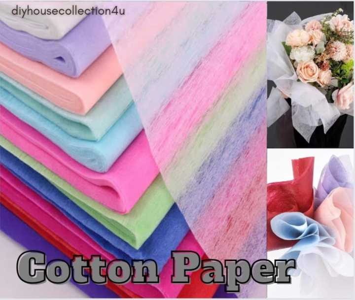 Solid color tissue paper lined paper bouquet wrapping paper