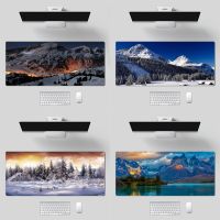 ป่าเขาธรรมชาติเกมคอนโซลเดสก์ท็อปคอมพิวเตอร์ยางแผ่นรองเมาส์ แผ่นรองเมาส์ขนาดใหญ่ แผ่นรองแป้นพิมพ์ แผ่นรองแล็ปท็อป