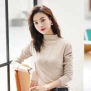 Áo Giữ Nhiệt Nữ Vải Cotton lạnh cổ 3P Dày dặn Dáng ôm phong cách Hàn Quốc