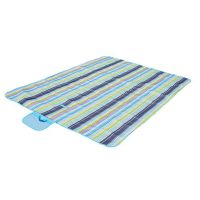 Waterproof Picnic Blanket Extra Large Durable Oxford Cloth Foldable Outdoor Picnic Mat with Tote Blue Green Yellow