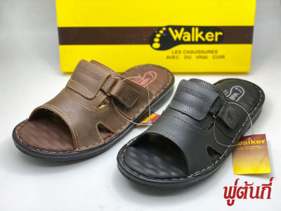 รองเท้า WALKER รุ่น WB678 รองเท้าแตะวอคเกอร์ รองเท้าหนังแท้ ของแท้!!