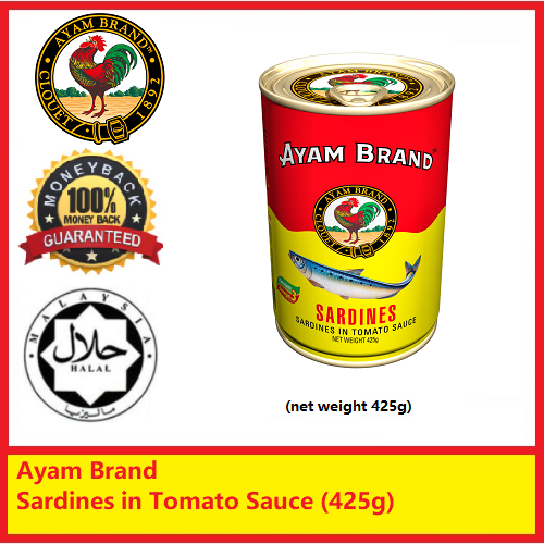 [Ready Stock] Malaysia Top Brand Ayam Brand Sardines in Tomato Sauce
