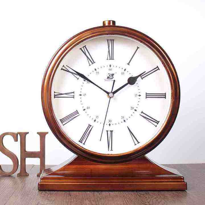 Vintage vintage desk clock living room American quartz table clock