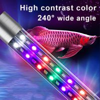 Aquarium Light LED Wide Angle Waterproof Fish Tank Lamp Submersible High Brightness RGB Aquarium Decor Light Plant Grow 60-70CM Ceiling Lights