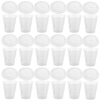 【CW】❏  50 Pcs Disposable Drink Cup Household Beverage Cups Lids Mugs Juice Cold