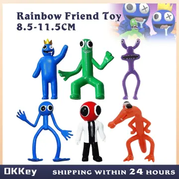6pcs Roblox Game Rainbow Friends Action Figure Blue Red Doll Pvc Toy  Collectible Toys Kids Xmas Gift