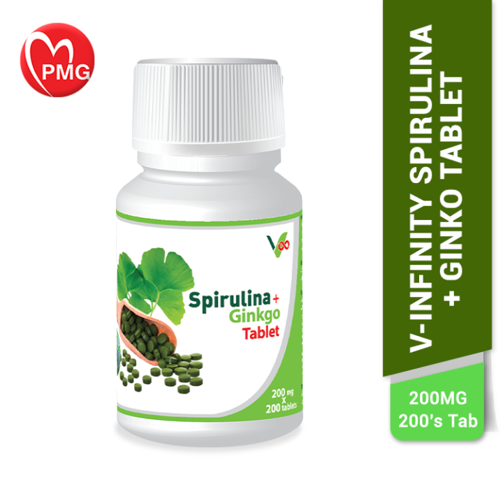 [VINFINITY] Spirulina Ginkgo Tablet (200 mg x 200 tablets) boost