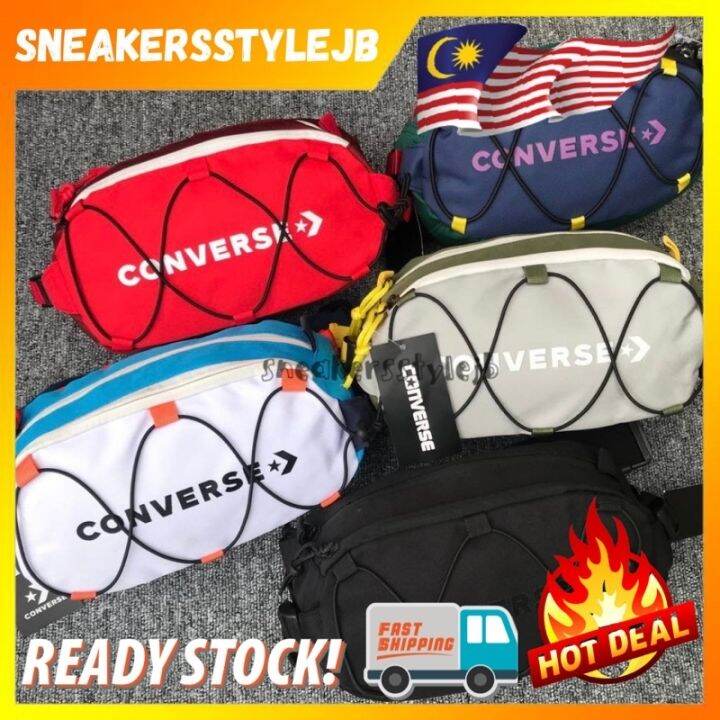 ☑♤ﺴ CONVERSE WAIST BAG CHEST BAG MEN BAG/ VARIOUS COLOURS READYSTOCK IN