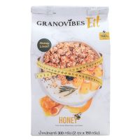 กราโนไวบ์ส ฟิตธัญพืชอบกรอบผสมน้ำผึ้ง 300 ก. ✿ Granovibes FIt Granola Honey 300G.