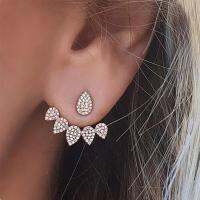 เกาหลีกลับ EAR STUD น้ำง่ายต่างหูรูปทรงหยดหูเครื่องประดับแฟชั่น