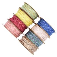 5m/roll Gradient Colorful Braid Rope Ribbon for DIY Crafts Home Decor Gift Card Packing Lace Ribbons Gift Wrapping  Bags