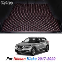 แผ่นรองท้ายรถสำหรับ Nissan Kicks 2017-2020แผ่นหนังปูพื้นท้ายรถตามสั่งไลเนอร์กระบะอุปกรณ์เสริมรถยนต์