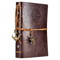 Writing Journal Spiral Notebook Diary Notepad Vintage Nautical Pirate Anchors PU Leather Retro Pendants Note Book Sketchbook Note Books Pads