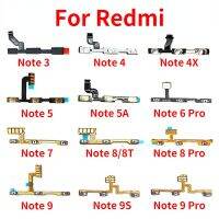 สายปุ่มเปิดปิดปรับระดับปุ่มพาวเวอร์สำหรับ Xiaomi Redmi Note 3 4 4X 5 5A 6 7 8 8T 9T 10 Pro 9S 5G ปุ่มพาวเวอร์