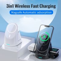 15W Wireless Charger Stand For IPhone 14 13 12 11 X Apple Watch 3 In 1 Qi Fast Charging Dock Station for Airpods Pro IWatch 7 6