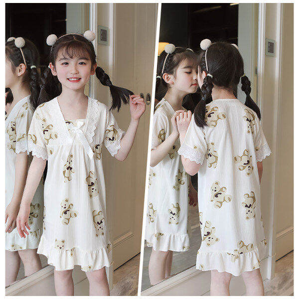 Pajamas Set Lightweight Short Sleeve Pyjamas Ayamas 童睡衣 Clothes Girl ...