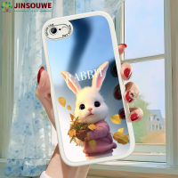 เคสมือถือ Jinsouwe เคส IPhone6s สำหรับ iPhone 6S,เคสปกหนังกระจกป้องกันเต็มรูปแบบลายกระต่ายการ์ตูนสำหรับเด็กผู้หญิง