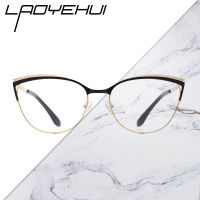 Cat Eye Computer Glasses Frames For Women Anti Blue Light Glasses Myopia Female Prescription Eyeglasses Retro Round Fake Glasses