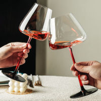 250-650ml Artwork Collection Handmade Crystal Goblet Concave-Convex Bottom Red Wine Champagne Tasting Cup Drinkware Gift Set