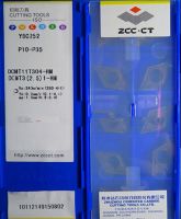 DCMT070204 DCMT070208 DCMT11T304 DCMT11T308 HM YBC252 10 ชิ้น/ชุด ZCC การประมวลผลเม็ดมีดคาร์ไบด์ CT: เหล็ก