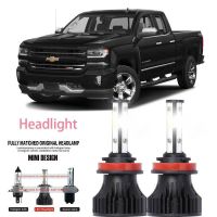 หลอดไฟหน้ารถยนต์ LED LAI 40w 6000k สีขาว สําหรับ Chevrolet silverado 1500 2007-2015