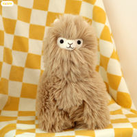 KISSYA ของเล่นตุ๊กตายัดไส้จำลอง Alpaca Boneka Mainan จำลองน่ารักสร้างสรรค์ของขวัญสะดวกสบายสำหรับเด็กเด็ก