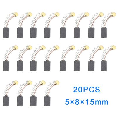 20pcs Motor Carbon Brushes Adapt For Angle Grinder Electric Tool Carbon Brushes 5x8x15mm Electric MachineTool Accessories Rotary Tool Parts Accessorie