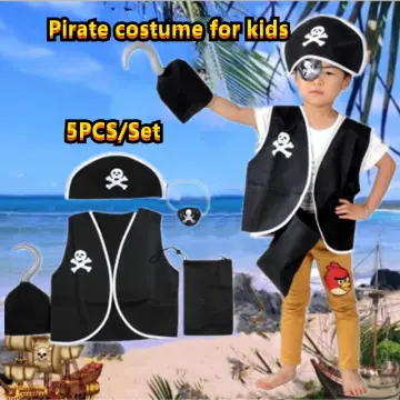 Halloween Pirate Hat Cap Decoration Kids Adult Halloween Masquerade Captain  Cosplay Costume Props Pirate Theme Birthday Party