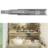 Stainless Steel Drawer Slides Ball Guide Mute Anti-rust Cabinet Thicken Drawer Runners Slide Rail Furniture Hardware Fittings