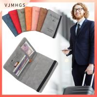 VJMHGS บางเฉียบ ผู้ถือบัตรเครดิต ชุดเอกสาร กระเป๋าสตางค์ RFID กระเป๋าหนังสือเดินทาง กระเป๋าเดินทาง ผู้ถือหนังสือเดินทาง