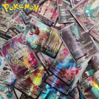 การ์ดกระดาษแฟลชโปเกมอนหายาก V-MAX V-STAR DX Pikachu Charizard Gengar Mimikyu Eevee ซ้อมเกมการ์ดตุ๊กตาของขวัญสำหรับเด็ก