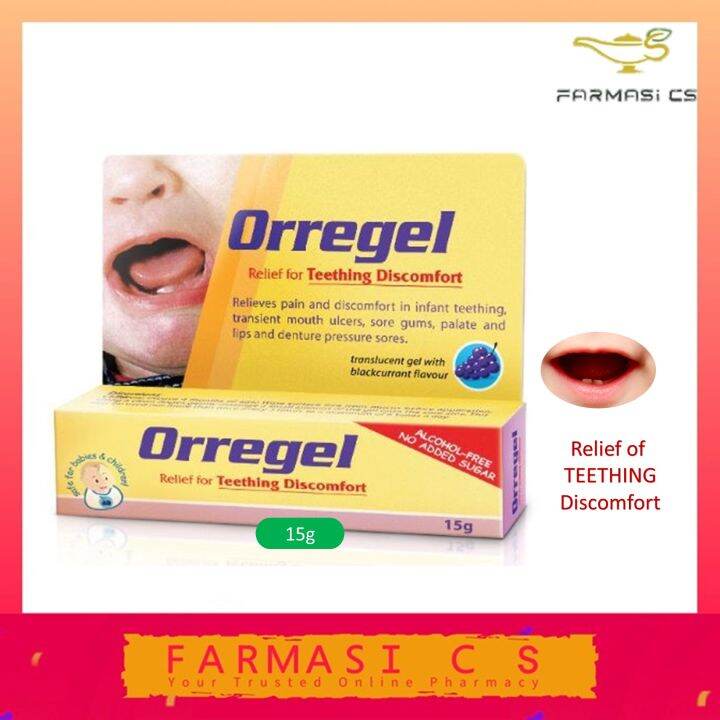 Orregel Relief for Teething Discomfort 15g EXP:07/2024 [ Blackcurrant ...