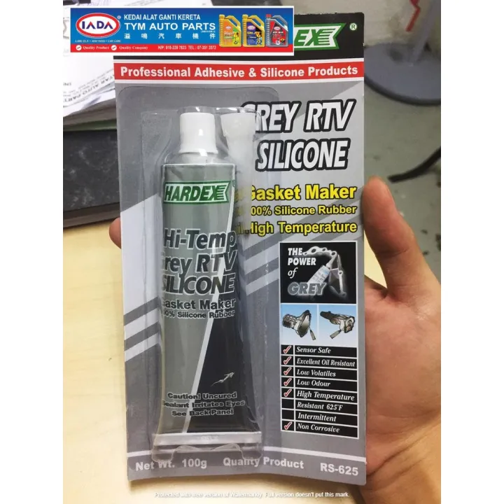 High Temp Grey RTV Silicone Gasket Maker (HARDEX) Lazada