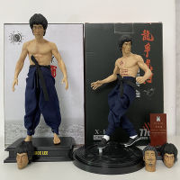 Bruce Lee Action Figure Dragon Tiger Fighting เสื้อผ้าจริงสามหัวการกลับมาของ Grand Master 16 Scale