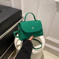 LASGO Small bag female 2023 spring fashion Messenger simple lipstick bag personality trendy mini satchel small handbag 〖WYUE〗