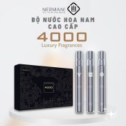 Bộ 3 chai nước hoa nam chính hãng Nerman 4000 - Hương thơm mạnh mẽ lôi cuốn
