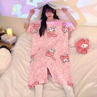 Onesie Loose Cute Cartoon Mid Length Pregnant Woman The Nightgown Fancy Summer Womens Clothing Wedding Dress Pyjamas Homewear