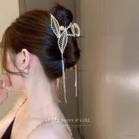 leaf tassels hair claw clips Fashion Gold Large HairClips Headdress Women Hair Accessories