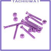 [TACHIUWA1] 8pcs Skateboard Mounting Screws High Strength Longboard Deck Installing Bolt Nut Hardware Replacement