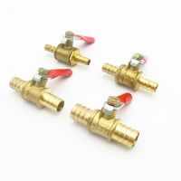 6mm 8mm 10mm 12mm Hose Barb Equal Two Way Brass Pneumatic Shut Off Ball Valve Pipe Fitting Connector Coupler Adapter